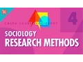 Sociology Research Methods Crash Course Sociology