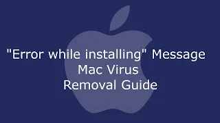 Error while installing Expecting value line 1 column 1 char 0 Message Mac Virus Removal