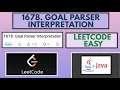 Leetcode 1678 Goal Parser Interpretation Easy Java Solution