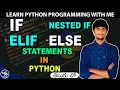 IF ELSE ELIF NESTED IF Statements in Python Python Programming Tutorials in Telugu SAFreshersAdda