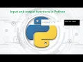 14 Complete Python Basics for Automation - Input and Output Functions in Python