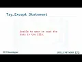Exception Handling - Python Programming Fundamentals IBM