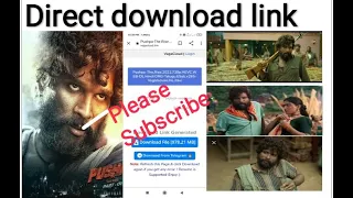 pushpa hindi dubbed full movie download hd direct link 100 