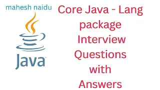 Core Java Lang Package Interview Questions With Answers Crack Your Java Interviews