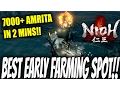 Nioh Best Early Farming Location 7000 Amrita In 2 Mins How To Level Up Quick
