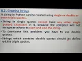 Strings - Introduction Creating Strings in python part 1 in tamil