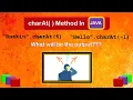 charAt in Java String methods in Java Exception in Java How to extract character from String