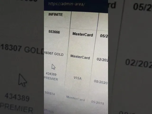 NÚMEROS DE CARTÃO DE CRÉDITO