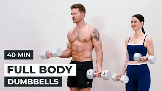 40 Min Full Body Dumbbell Workout at Home | Build Muscle