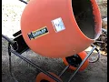 How to use The Kushlan 600 Series Cement Mixer Tutorial Review Mixing Pouring Direct Drive DIY