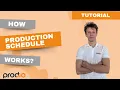 TUTORIAL How the production schedule works in Prodio