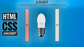 Bulb project for beginner in HTML CSS JavaScript