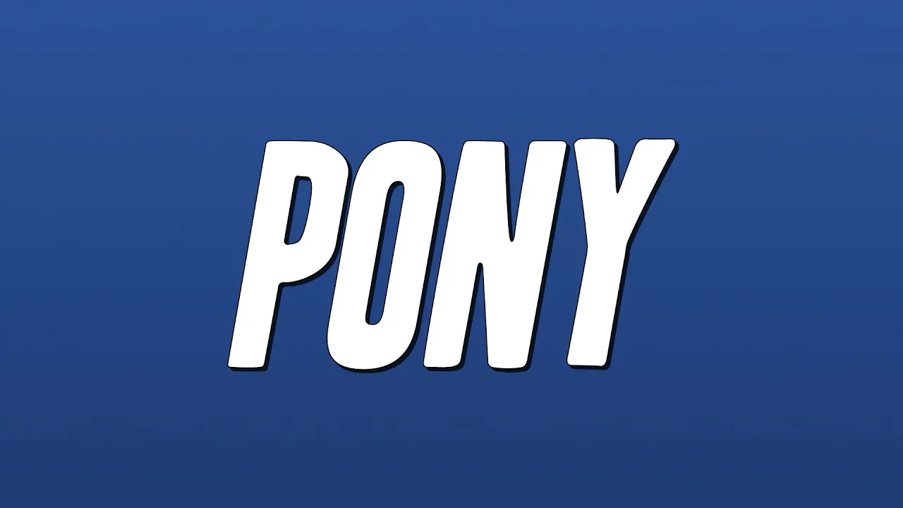 Ginuwine - Pony (Lyrics) Ginuwine - Pony (Lyrics)