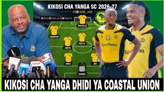 🔴#LIVE KOCHA MANQOBA ATANGAZA MUDA HUU MABADIRIKO YA KIKOSI CHA YANGA KINACHOANZA DHIDI YA COASTAL..