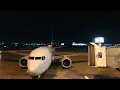 American 737 MAX-8 arriving into the gate at MIA
