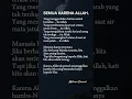 Download Lagu SEMUA KARENA ALLAH SWT 🙏