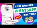 Fake Whatsapp number 2023 How to use WhatsApp with fake number How to create fake WhatsApp ID