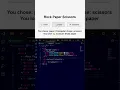 Rock Paper Scissors Game using HTML CSS JavaScript