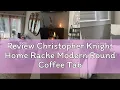 Review Christopher Knight Home Rache Modern Round Coffee Table with Hammered Iron Gold 26 00 L x