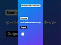 What is nested HTML elements