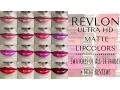 Revlon Ultra Matte Lipcolors Swatches of All 16 Shades Mini Reviews