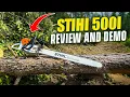 Stihl 500i with 36 Inch Bar Chain Review
