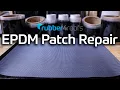 Repair a Damaged EPDM Rubber Roof - No More Leaks Easy How-To