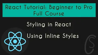 Using Inline Styles React Tutorial Beginner to Pro Full Course