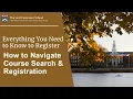 Fall 2026 Course Search Registration and How to Pay