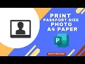 How to Print Passport Size Photo in A4 Paper in Microsoft publisher