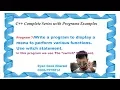 Lecture 7 Make a menu using switch statement in C