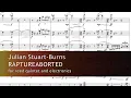 Lagu RAPTUREABORTED for reed quintet and electronics