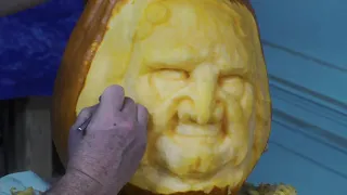 Witch Pumpkin Sculpting Time-Lapse