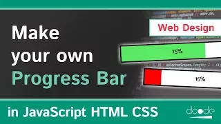 Create your own Progress Bar in HTML CSS JavaScript Classes Intermediate Tutorial
