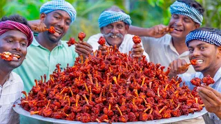 Download CHICKEN LOLLIPOP | Fried Chicken Recipe Cooking \u0026 Eating In Village | Chicken Wings Recipe Making MP3