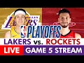Lakers vs Rockets LIVE Streaming Scoreboard Play-By-Play Highlights Stats NBA Playoffs Game 5
