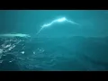 Thunderstorm sounds for sleep with rain, ocean waves, and thunder and lightning sounds