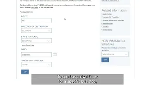 Better Bus Network Tutorial How to Use the Timetables Page