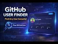 GitHub Profile Finder GitHub User Explorer GitHub User Insight Dashboard Portfolio Projects