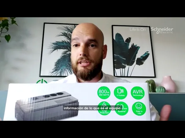 UPS Line-interactive 650VA / 375W Easy SE, SCHNEIDER ELECTRIC, BVS650I-GR представяне на продукта.