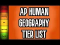 AP Human Geography Unit Tier List In Under 1 Minute