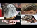 Men s Highlights Tuturial In Hindi Cap Highlighting Blonde Highlights 2021