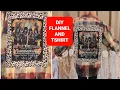 DIY Bleached Flannel and Tshirt Applique