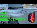 Removing TRD Truck Decal to Replace with something better