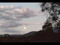 Timelapse of the full moon rising in Melbourne 4k