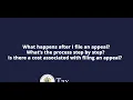 What happens if i file an appeal