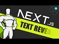 React Next js Text Reveal with Gsap ScrollTrigger