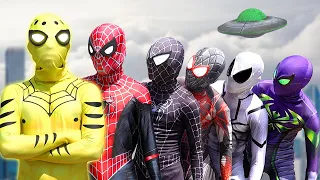 Download SPIDER-MAN World Story || New YELLOW is ALIEN SUPERHERO  ( Amazing Stunt Action ) By FLife TV MP3