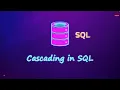 CASCADE in SQL SQL for Data Science 2025