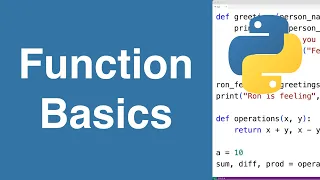 Function Basics Python Tutorial
